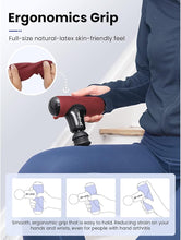 Load image into Gallery viewer, BOB AND BRAD Q2 Mini Massage Gun, Pocket-Sized Deep Tissue Massager Gun, Portable Percussion Muscle Massager Gun, Ultra Small &amp; Quiet Muscle Massage Gun with Carry Case, FSA and HSA Eligible -Red
