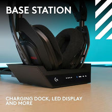 Load image into Gallery viewer, Logitech G Astro A50 X LIGHTSPEED Wireless Gaming Headset + Base Station, PRO-G GRAPHENE, PLAYSYNC Across Xbox Series X|S + PS5 + PC/Mac, Bluetooth, HDMI 2.1 Passthru - Black
