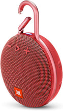 Load image into Gallery viewer, JBL Clip 3, Fiesta Red - Waterproof, Durable &amp; Portable Bluetooth Speaker - Up to 10 Hours of Play - Includes Noise-Cancelling Speakerphone &amp; Wireless Streaming
