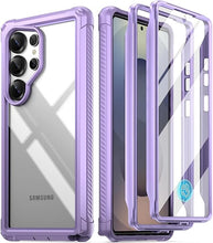 Load image into Gallery viewer, Poetic Guardian Case for Samsung Galaxy S25 Ultra 5G 6.9" (2025) [20 FT Mil-Grade Drop Tested], Built-in Screen Protector [Work with Fingerprint ID], Full Body Rugged Shockproof Case, Purple/Clear
