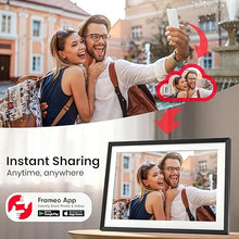 Load image into Gallery viewer, 15.6&#39;&#39; Digital Picture Frame with 1920x1080 IPS Touch Screen, 32GB Frameo WiFi Digital Photo Frame, Share Photos/Videos and Send Best Wishes via Free App
