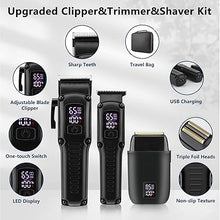 Load image into Gallery viewer, Hair Clippers for Men, Professional Clippers and Trimmers Electric Razor Foil Shaver Set, Beard Trimmer, Cordless Mens Clippers for Hair Cutting, Barber, Grooming, Family
