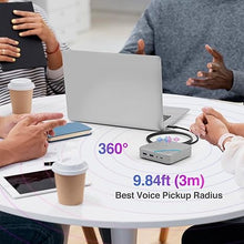 Load image into Gallery viewer, AVLT USB C Speakerphone Hub 360° Omnidirectional Sound Conference Microphone PD 85W Charging, 5Gbps Data Speed, External 4K HDMI Display Support, Portable and Space Saving for Meetings
