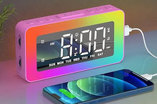 Load image into Gallery viewer, Super Loud Alarm Clock for Heavy Sleepers Adults, Teenagers, Teens, Kids, Digital Alarm Clock with 8 RGB Night Lights, 0%-100% Dimmable, Sleep Aid, Dual Alarms, Snooze, USB Charger, Ideal for Gift
