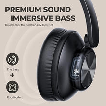 Load image into Gallery viewer, V8 Wireless Bluetooth Headphones Over Ear, 80 Hours Playtime Wireless Headphones with Deep Bass,Lightweight Foldable Headphones Built-in Mic,HiFi Stereo Sound for Travel Work Laptop PC Cellphone
