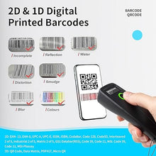 Load image into Gallery viewer, Bluetooth Barcode Scanner Portable Wireless QR Code Scanner 1D 2D Mini Code Scanner for Inventory,Supports On-Screen Reading,Plug and Play for Windows, Mac, Android, iOS-W7
