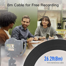 Load image into Gallery viewer, SYNCO-Lav S8-Professional-Lavalier-Microphone for DSLR,iPhone, Camera, PC, Android, Lapel Mic with Noise Reduction, Auto-Pairing Clip-on Omnidirectional, for Video, YouTube, Interview, Vlogging
