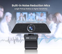 Load image into Gallery viewer, Enther &amp; MAXHUB 4K Stream Webcam with Microphone,Autoframing,Ultra 4K HD Video Calling,Noise-Canceling mic,HD Auto Light Correction,Wide Field of View,Works with Microsoft Teams,Zoom,Google Voice
