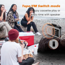 Load image into Gallery viewer, Ezcap233 Portable Cassette Players, AM FM Radio Walkman Cassette Player, Built-in Speaker, 2AA Battery or USB Power Supply
