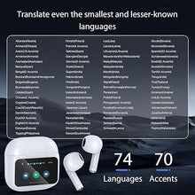 Load image into Gallery viewer, A11 PRO Translator Earbuds Real-Time, Language Translator Earbuds for 144 Languages &amp; 8 Offline Translations, Instant Two-Way Translation Device with APP &amp; Charging Base for Travel Business Meetings
