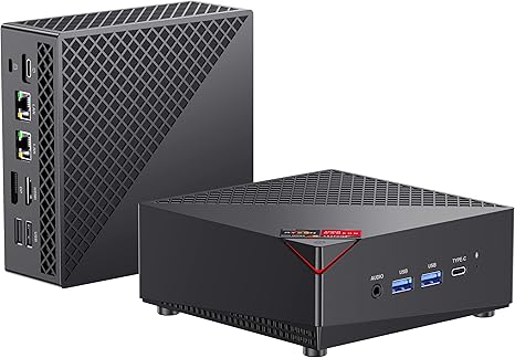 ACEMAGICIAN Mini Gaming PC, AMD Ryzen 7 5700U Dual Channel Mini PC 32GB DDR4 512GB SSD, Mini Desktop Computers Support 4K@60Hz Triple Display/WiFi6/BT5.2/Gaming/Office/Home