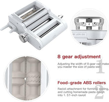 Load image into Gallery viewer, ANTREE 3-IN-1 Pasta Attachment &amp; Ravioli Attachment for KitchenAid Stand Mixers, Pasta Maker Assecories included Pasta Sheet Roller, Spaghetti Cutter and Ravioli Maker Attachment
