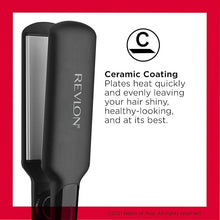 Load image into Gallery viewer, REVLON Smooth and Straight Ceramic Flat Iron | Fast Results, Smooth Styles (2 in)
