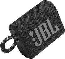 Load image into Gallery viewer, JBL Go 3 - Portable Mini Bluetooth Speaker, big audio and punchy bass, IP67 waterproof and dustproof, 5 hours of playtime, speaker for home, outdoor and travel (Black)
