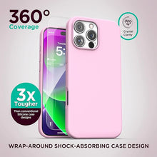 Load image into Gallery viewer, ENCASED Silicone Case Compatible with iPhone 16 Pro with Removable Magnetic Phone Grip Holder (Compatible with MagSafe) - Pink
