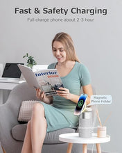 Load image into Gallery viewer, COLSUR Bluetooth Speaker with Night Light - 3 in 1 Mag-Safe Wireless Charger for iPhone 16/15/14/13/12 Series, AirPods Pro/3/2?Gifts for Men&amp; Women
