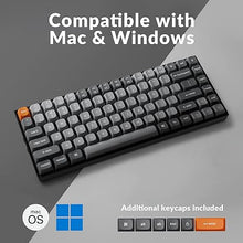 Load image into Gallery viewer, Keychron K2 Max QMK/VIA 2.4 GHz &amp; Bluetooth Wireless Custom Mechanical Keyboard for Mac/Windows/Linux, 75% Layout Keyboard RGB Backlight Red Switch - Black
