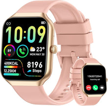 Load image into Gallery viewer, Smart Watch for Women Answer/Make Calls, 1.96&quot; HD Fitness Watch with Heart Rate Monitor Sleep Monitor, 113 Sports Activity Trackers with Step Counter, IP68 Waterproof, Smartwatch for Android/iOS, Rose
