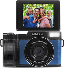 Load image into Gallery viewer, Minolta MND30 30 MP / 2.7K Ultra HD Digital Camera (Blue)
