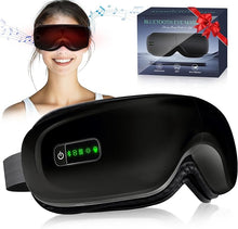 Load image into Gallery viewer, Eye Massager with Heat, Eye Mask with Bluetooth Music/Vibration/Hot Compress, Eye Care with 5 Massage Modes and 180° Folding Design, for Relax and Relief Eye Strain, Gifts for Women/Men(Blcak)
