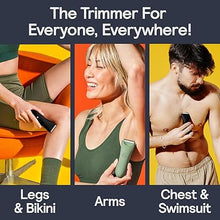 Load image into Gallery viewer, MERIDIAN Body Hair Trimmer for Men, Bikini Trimmer for Women, Ball Trimmer Men, Pubic Hair, No Nick, No Cut, No Razor Burn, Groin and Body Shaver - Waterproof &amp; Rechargeable Body Groomer - Ocean
