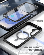 Load image into Gallery viewer, Poetic Guardian MagPro Case for Galaxy S25+ Plus 6.7" (2025), [20FT Mil-Grade Drop Tested] Built-in Screen Protector [Work with Fingerprint ID] Full Body Shockproof Rugged Clear Case, Black/Clear
