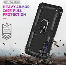 Load image into Gallery viewer, for Samsung Galaxy A15 Case with Screen Protector, Military Grade Rugged Shockproof Heavy Duty Shell A15 5G Protective Cover for Samsung A15 Magnetic Ring Kickstand Phone Case (Black)
