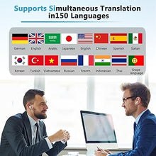 Load image into Gallery viewer, Language Translator Earbuds Two Way Real-time Translation in 150 Languages, HD Clear Calls, ENC +ANC Noise Reduction?with Bluetooth and APP Provide Online Instant Voice for Travel Business Learning
