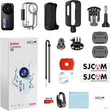 Load image into Gallery viewer, SJCAM Pocket Cam, 4K Action Camera, Stabilization, Waterproof, Mini Helmet Camera,170° FOV, Suitable for Vlogging and Live Streaming, Built-in Speaker&amp;Mic, with Helmet Mount Kits, Black
