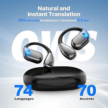 Load image into Gallery viewer, Language Translator Earbuds, 3-in-1 Translator Earbuds 144 Languages &amp; Accents, Translation Device Translation Earbuds in Real Time fit iOS &amp; Android, Black
