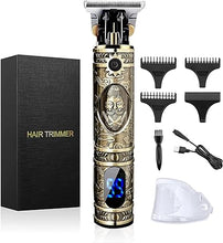 Load image into Gallery viewer, Hair Clippers for Men, Professional Hair Trimmer Zero Gapped T-Blade Trimmer Cordless Rechargeable Edgers Clippers Electric Beard Trimmer Shaver Hair Cutting Kit with LCD Display Gifts for Men
