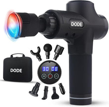 Load image into Gallery viewer, DODE Massage Gun Deep Tissue with Heat and Cold, Back Massage Gun Therapy, 30 Speed Levels, Handheld Massage Gun Deep Tissue, Muscle, Nick, Foot Massager Gun with Portable Case,7 Heads Gun Massager
