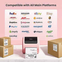 Load image into Gallery viewer, Shipping Label Printer 4x6 - Thermal Label Printer for Small Business, Thermal Printer for Shipping Labels, Shipping Label Maker, Compatible with USPS, Shopify, Amazon
