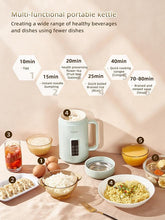 Load image into Gallery viewer, balbali Portable Electric Pot for Cooking Dorm Room - 28oz Non-stick Travel Electric Kettle, Mini Electric Hot Pot with Temperature and Time Control - Self Heating Soup/Rice/Ramen Cooker/Warmer Green
