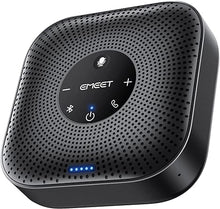 Load image into Gallery viewer, EMEET Conference Speakerphone M0 Plus, 4 AI Mics 360° Voice Pickup, Noise Reduction, USB C Speaker, Bluetooth Conference Speaker for 8 People w/Daisy Chain for 16 Compatible with Leading Software

