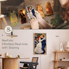 Load image into Gallery viewer, NexFoto 21.5 Inch Extra Large Digital Picture Frame 64GB, Digital Photo Frame 1920x1080 FHD Light Sensor Light Wood Pattern, Easy to Share Photos via App,Art Decor Frame for Gallery
