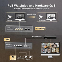 Load image into Gallery viewer, MokerLink 4 Port Gigabit PoE Switch, 1 Gigabit Uplink, 1 Gigabit SFP, IEEE802.3af/at 75W, PoE Watchdog AI Detection, Qos, Fanless Metal Plug &amp; Play Ethernet Switch
