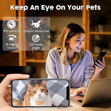 Load image into Gallery viewer, Automatic Dog Feeder with Camera WiFi: 33 Cups 5G App Control Easy Setup Cat Food Dispenser - HD 1080P Video Recording Timed Pet Feeder for Cat Dog Small-Pet
