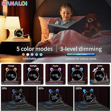 Load image into Gallery viewer, Kids Alarm Clock with Night Light, OK to Wake Clock for Kids, Stay in Bed Clock and Sleep Training, Nap Timer Temperature Detect Cute Room Decor, Gift Ideas for Kids Toddler Boy Girl, Rabbit
