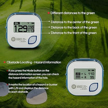 Load image into Gallery viewer, GOLFBUDDY Voice 2S+ Talking GPS Rangefinder, Clip on Hat Golf Navigation, Slope Mode on/Off, 18 Hours Battery Life, Shot Distance Measurement, Preloaded with 40,000 Courses Worldwide (Blue)
