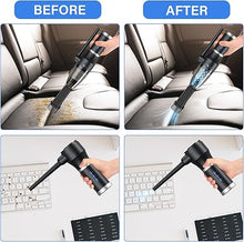 Load image into Gallery viewer, ATEngeus Compressed Air Duster &amp; Vacuum, 77000 RPM Cordless Air Duster, 3 in1 Air Blower, Detachable Battery, Replaces for Air Cans, Keyboard Cleaner, Vacuum Cleaner for pc
