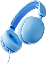 Load image into Gallery viewer, Skullcandy Grom Over-Ear Wired Headphones for Kids, Volume-Limiting, Share Audio Port, Microphone, Work with Bluetooth Devices and Computers - Surf Blue
