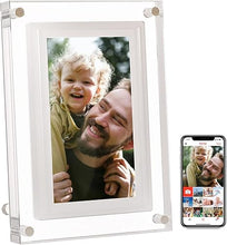 Load image into Gallery viewer, Frameo 7 inch WiFi Digital Picture Frame, Smart Digital Photo Frame 1280x800 HD IPS Touchscreen, 32GB Memory, Auto-Rotate, Photo/Video Sharing Anywhere
