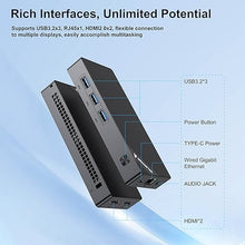 Load image into Gallery viewer, Mini PC, 12th Gen Alder Lake N100 (up to 3.4 GHz)- Stick Mini Computer, 12GB RAM 512GB SSD Small Desktop Pc, with 4K Dual Screen Display/USB3.2x3/WiFi 6/BT5.2/RJ45
