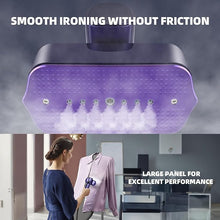 Load image into Gallery viewer, Steamer for Clothes, Portable Travel Steamer for Clothes Mini, Steamer ? Iron 2 In 1, Handheld Garment Steamer 1000W, 15s Heat Up, 100ML Water Tank, LCD Display, Rotatable Clothing Steam Iron (Purple)
