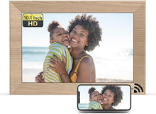 Load image into Gallery viewer, NexFoto Digital Picture Frame 10.1 Inch 32GB, WiFi Digital Photo Frame, Electronic Picture Frame with IPS Touch Screen, Light Sensor, Easy to Share Photos Video via App, Gifts for Mom Men
