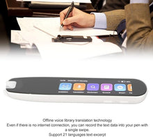 Load image into Gallery viewer, Fockety Translation Pen Scanner, 3in Portable Reading Pen Offline Translation Pen 134 Language Translator Device Text to Speech Real Time Reader Pen Dictionary Pen for Travel, Study
