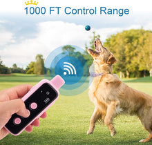 Load image into Gallery viewer, Bousnic Dog Shock Collar for 2 Dogs - (8-120lbs) Waterproof Rechargeable Electric Dog Training Collar with Remote for Small Medium Large Dogs with Beep Vibration Safe Shock Modes(Pink)
