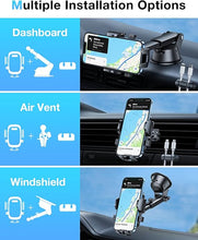 Load image into Gallery viewer, [True Military-Grade] Car Phone Holder?2024 Stronger Suction &amp; Clip? Universal Cell Phone Holder for Car Mount for Dashboard Windshield Air Vent Long Arm Cell Phone Car Mount Thick Case (Red)
