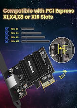 Load image into Gallery viewer, NICGIGA 2.5G Base-T PCIe Network Adapter, Realtek RTL8125B 2.5Gbps/1Gbps/100Mbps PCI Express Gigabit Network Card Convert to Ethernet RJ45 LAN Port for Gaming/Office, Support Windows/Linux
